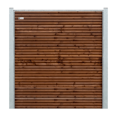 XL FENCE STEEL WOOD RAFTE BRUN